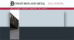Desktop Screenshot of detroitironandmetal.com